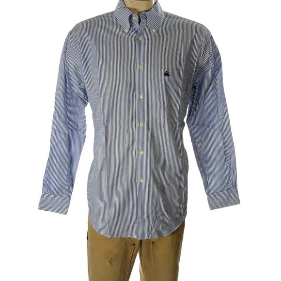 Chemise Brooks Brothers 100% Lin à Carreaux – Taille XL, Occasion Très Bon état